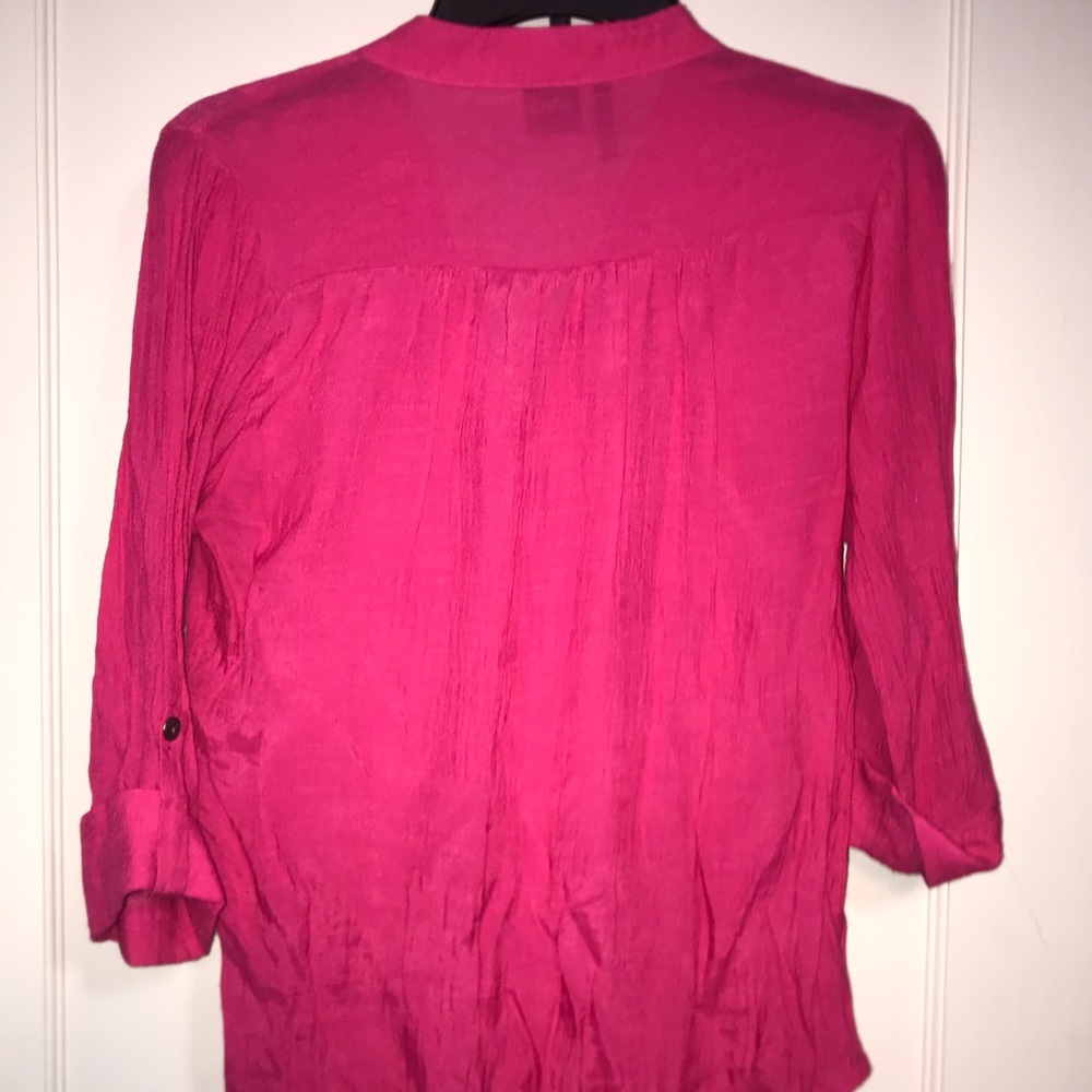 Pink button down blouse - Picture 2 of 2